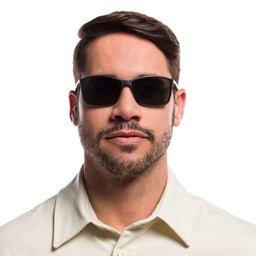 Ray-Ban Liteforce Tech Rectangle Sunglasses in Black – Model Photo 7