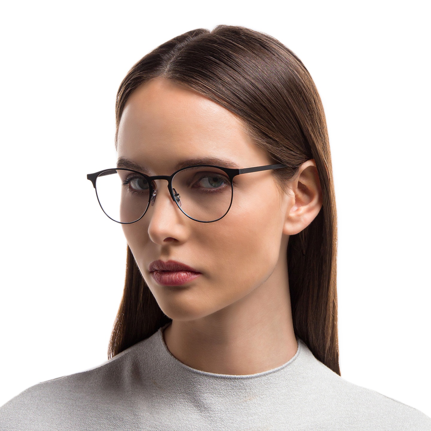 Ray-Ban Unisex Panthos Eyeglasses in Black – Model Photo 4