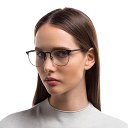 Ray-Ban Unisex Panthos Eyeglasses in Black – Model Photo 5