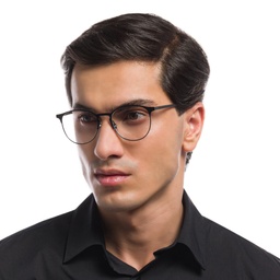 Ray-Ban Unisex Panthos Eyeglasses in Black – Model Photo 6
