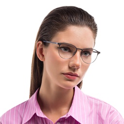 Ray-Ban Unisex Panthos Eyeglasses in Gunmetal – Model Photo 2