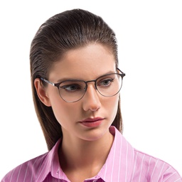 Ray-Ban Unisex Panthos Eyeglasses in Gunmetal – Model Photo 5