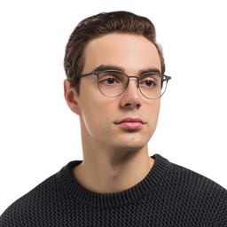 Ray-Ban Unisex Panthos Eyeglasses in Gunmetal – Model Photo 7