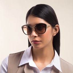 Shop BURBERRY Cat-Eye Sunglasses in Dark Havana online.