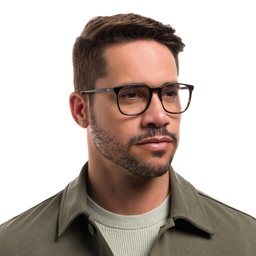 Ray-Ban Square Eyeglasses in Tortoise – Model Photo 6