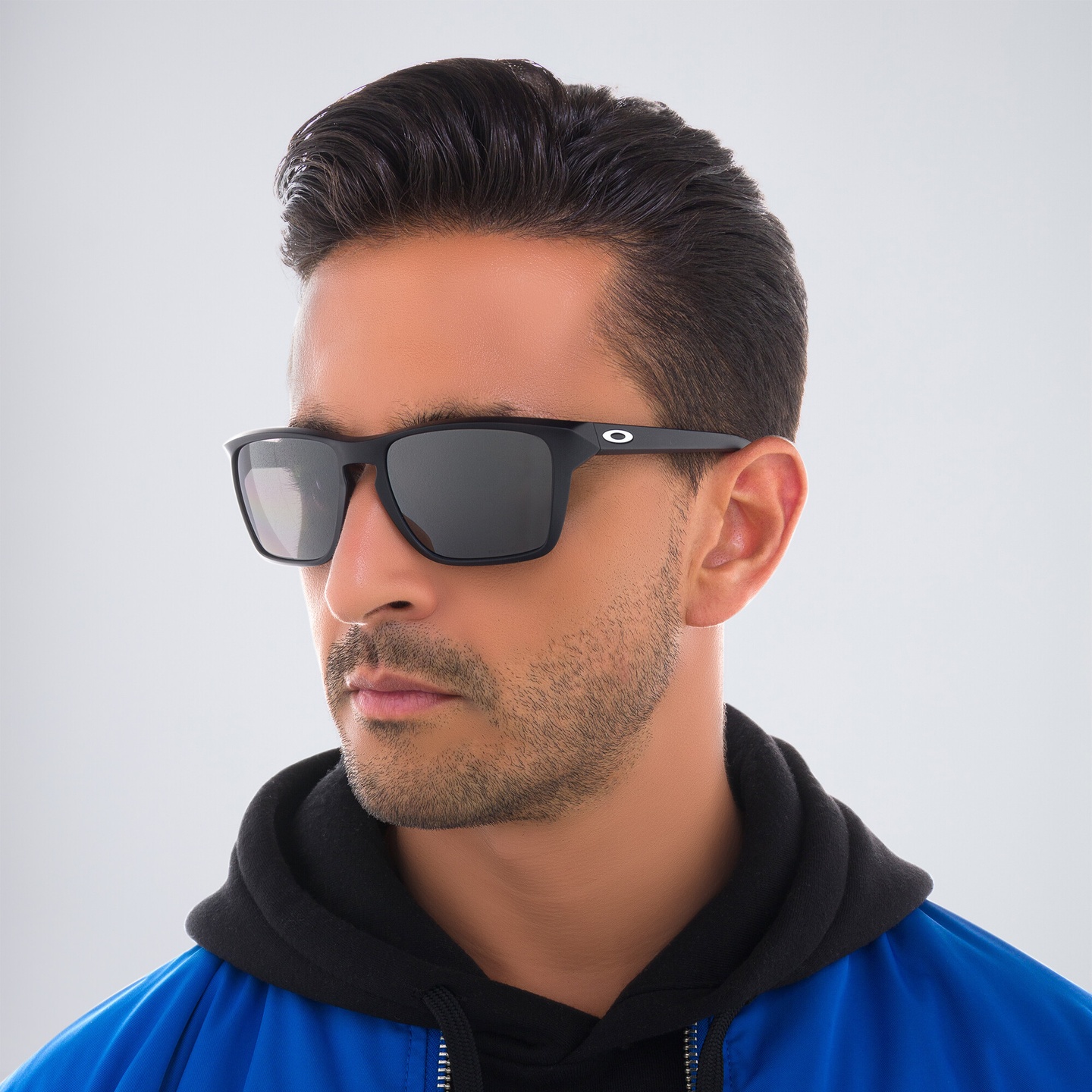 Shop Oakley Sylas Rectangle Sunglasses in Matte Black online.