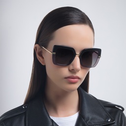 Shop Dolce & Gabbana Square Sunglasses in Black On Transparent Black online.