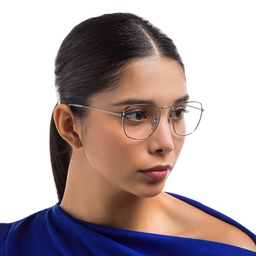 Ray-Ban Frank Unisex Square Eyeglasses in Gunmetal – Model Photo 5