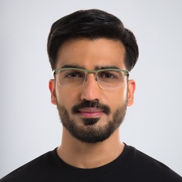 Shop EYE'M Half Rim Rectangle Eyeglasses in Green online.