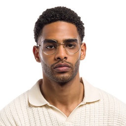 Shop EYE'M Unisex Round Eyeglasses in Gold online.