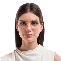 Shop EYE'M Cat Eye Eyeglasses in Rose Gold online.