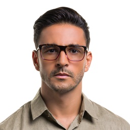 Shop EYE'M Square Eyeglasses in Gradient Havana online.