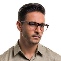 Shop EYE'M Square Eyeglasses in Gradient Havana online.