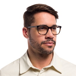 Shop EYE'M Square Eyeglasses in Havana online.