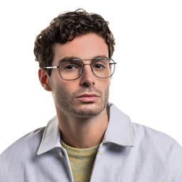 Shop EYE'M Wide Square Eyeglasses in Black online.