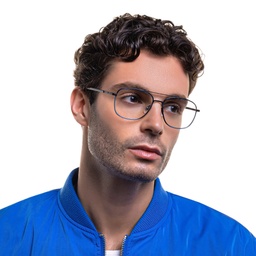 Shop EYE'M Wide Square Eyeglasses in Blue online.