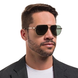 Shop EYE'M Aviator Sunglasses in Gold online.