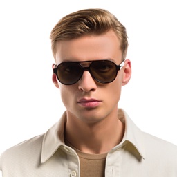 Shop EYE'M Aviator Sunglasses in Havana online.
