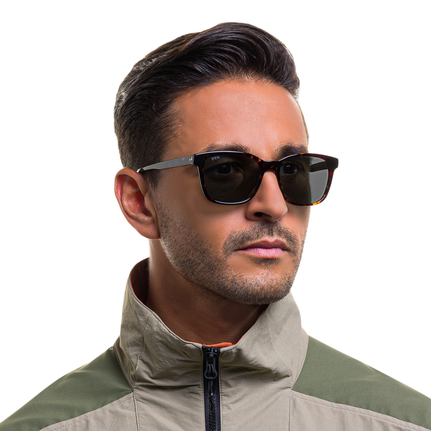Shop EYE'M Square Sunglasses in Havana online.