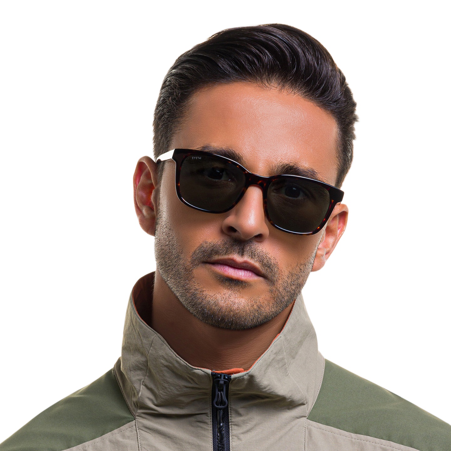 Shop EYE'M Square Sunglasses in Havana online.