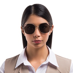 Shop EYE'M Cat Eye Sunglasses in Gold online.