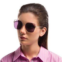 Shop EYE'M Cat Eye Sunglasses in Gold online.