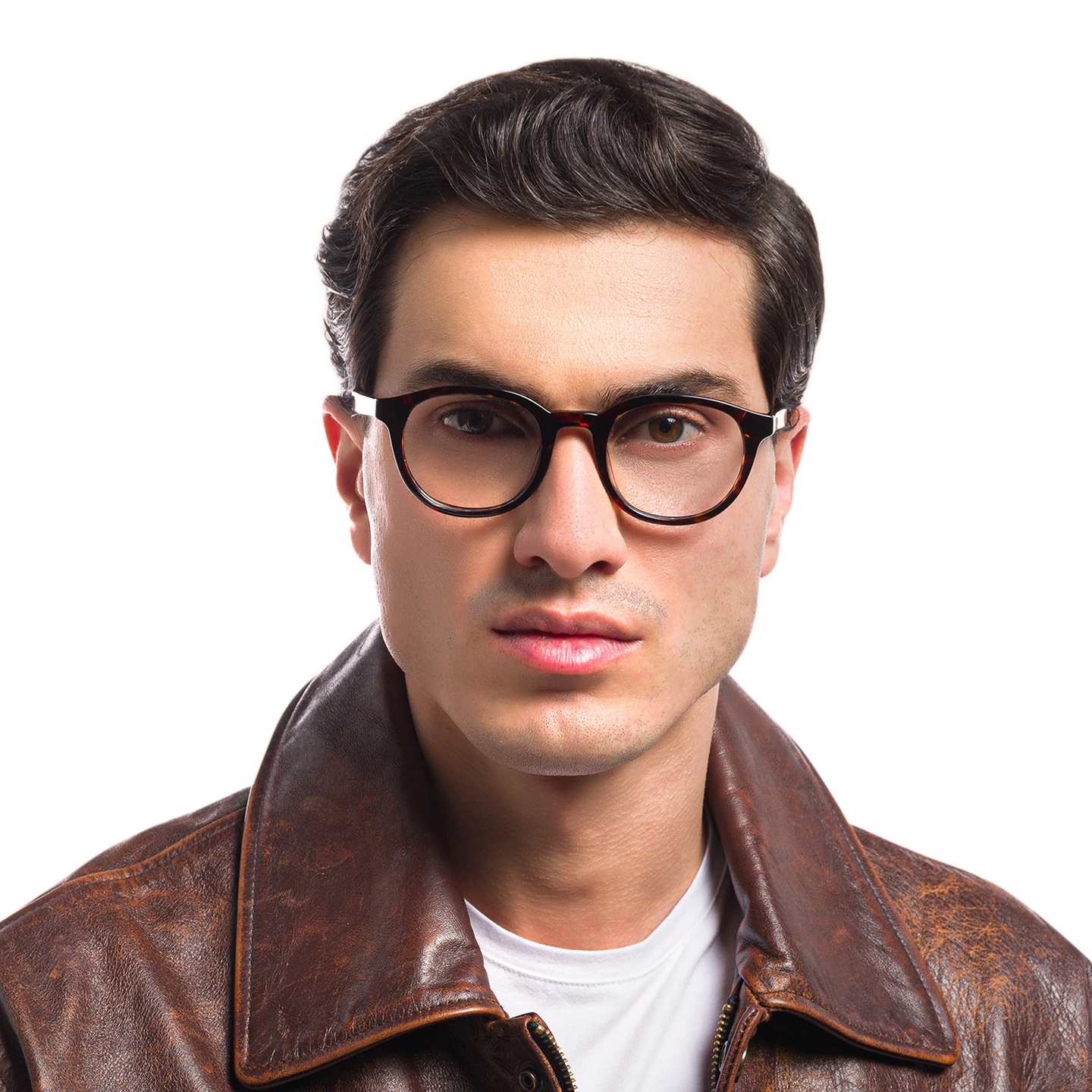 Shop EYE'M Round Eyeglasses in Havana online.