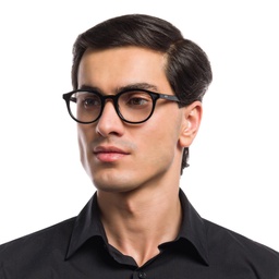 Shop EYE'M Round Eyeglasses in Black online.