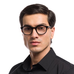 Shop EYE'M Round Eyeglasses in Black online.