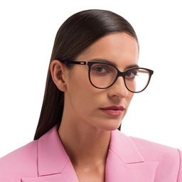 Shop EYE'M Cat-Eye Eyeglasses in Double Layer Black online.