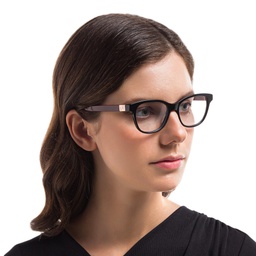 Shop EYE'M Square Eyeglasses in Black & Burgundy online.