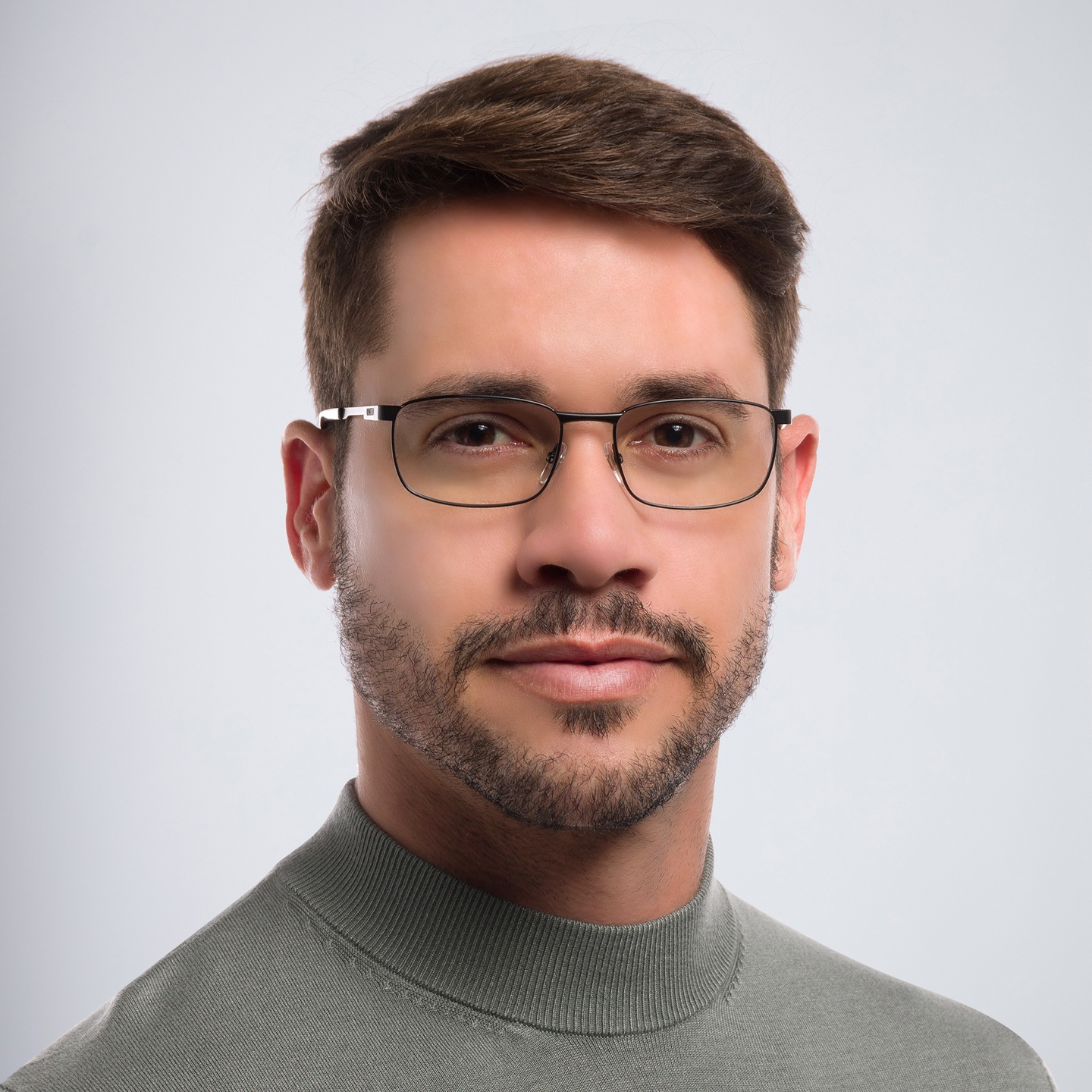 Shop EYE'M Rectangle Eyeglasses in Black online.