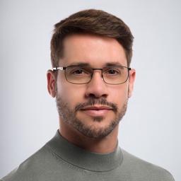 Shop EYE'M Rectangle Eyeglasses in Black online.