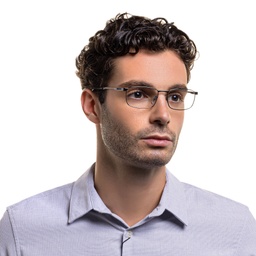 Shop EYE'M Rectangle Eyeglasses in Gunmetal online.