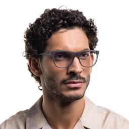 Shop EYE'M Wide Square Eyeglasses in Grey online.