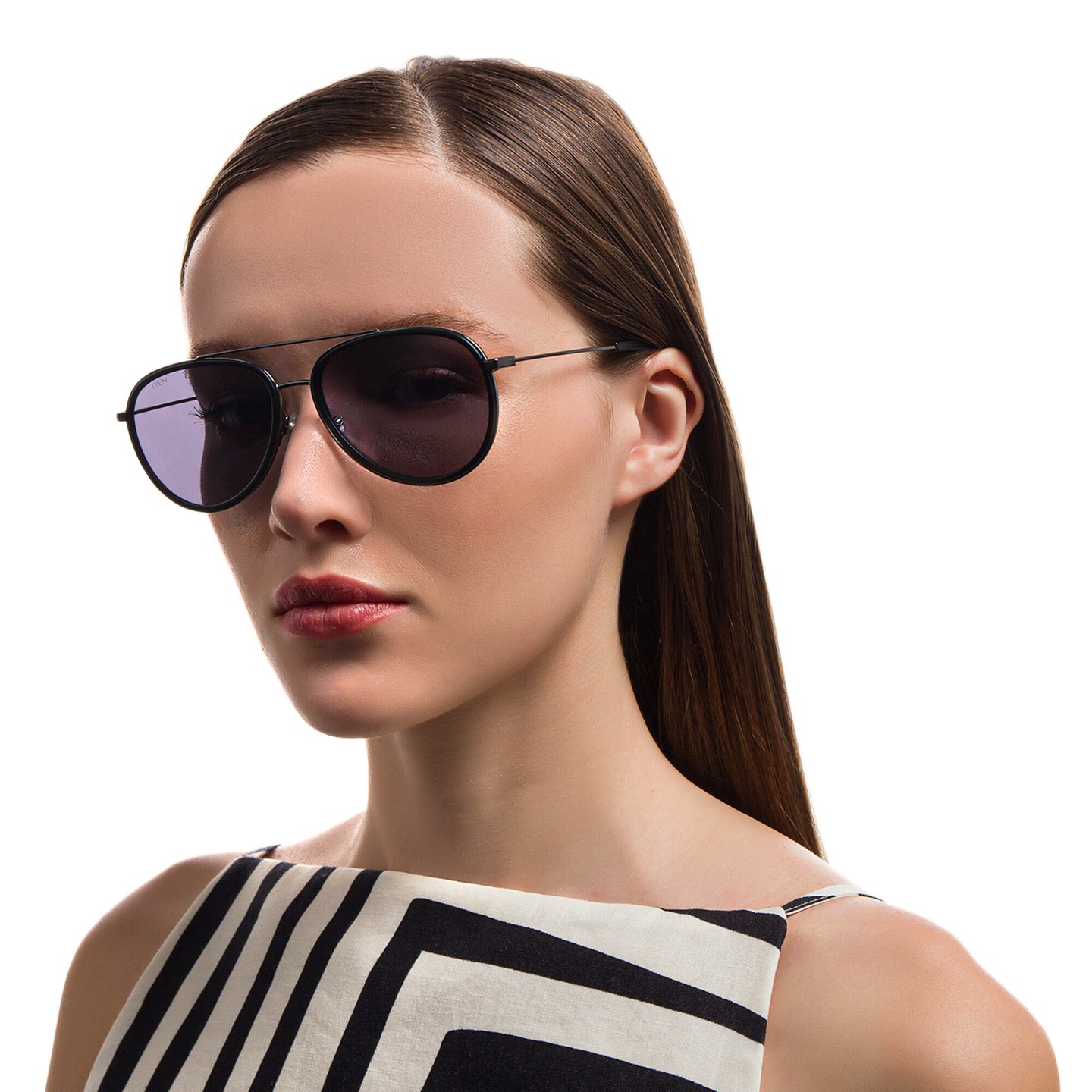 Shop EYE'M Unisex Aviator Sunglasses in Black Grey online.