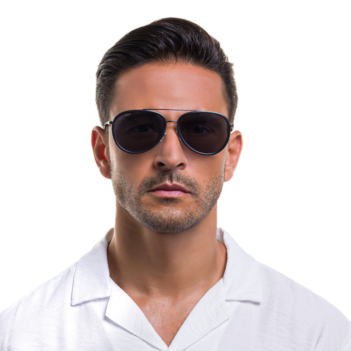 Shop EYE'M Unisex Aviator Sunglasses in Black Grey online.