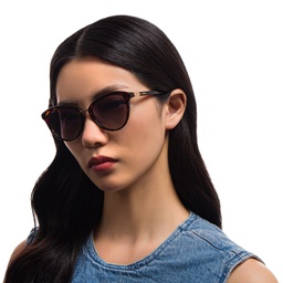 Shop EYE'M Cat Eye Sunglasses in Havana online.