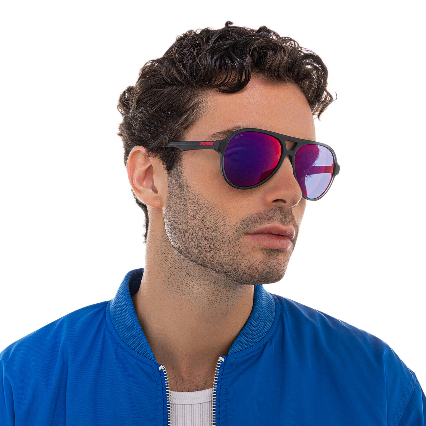 Shop EYE'M Aviator Sunglasses in Grey online.