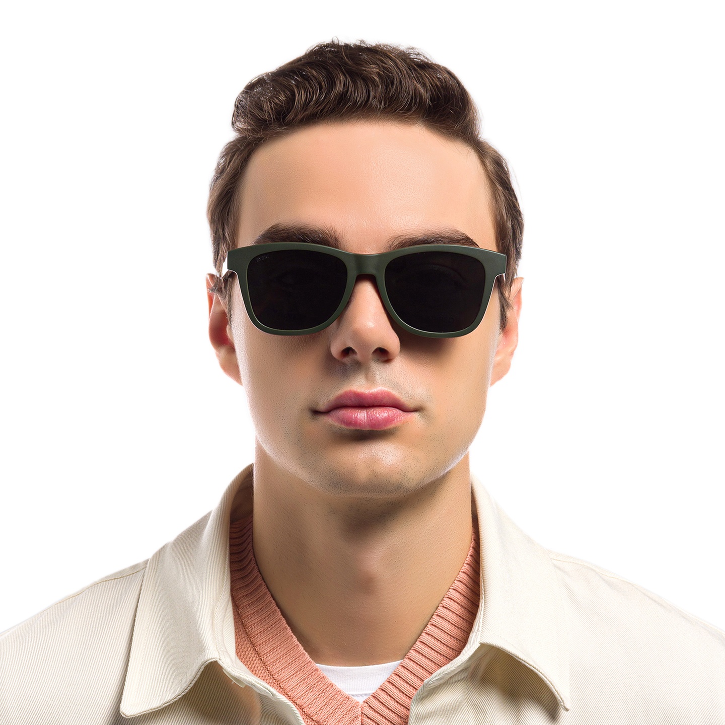 Shop EYE'M Square Eyeglasses in Havana online.