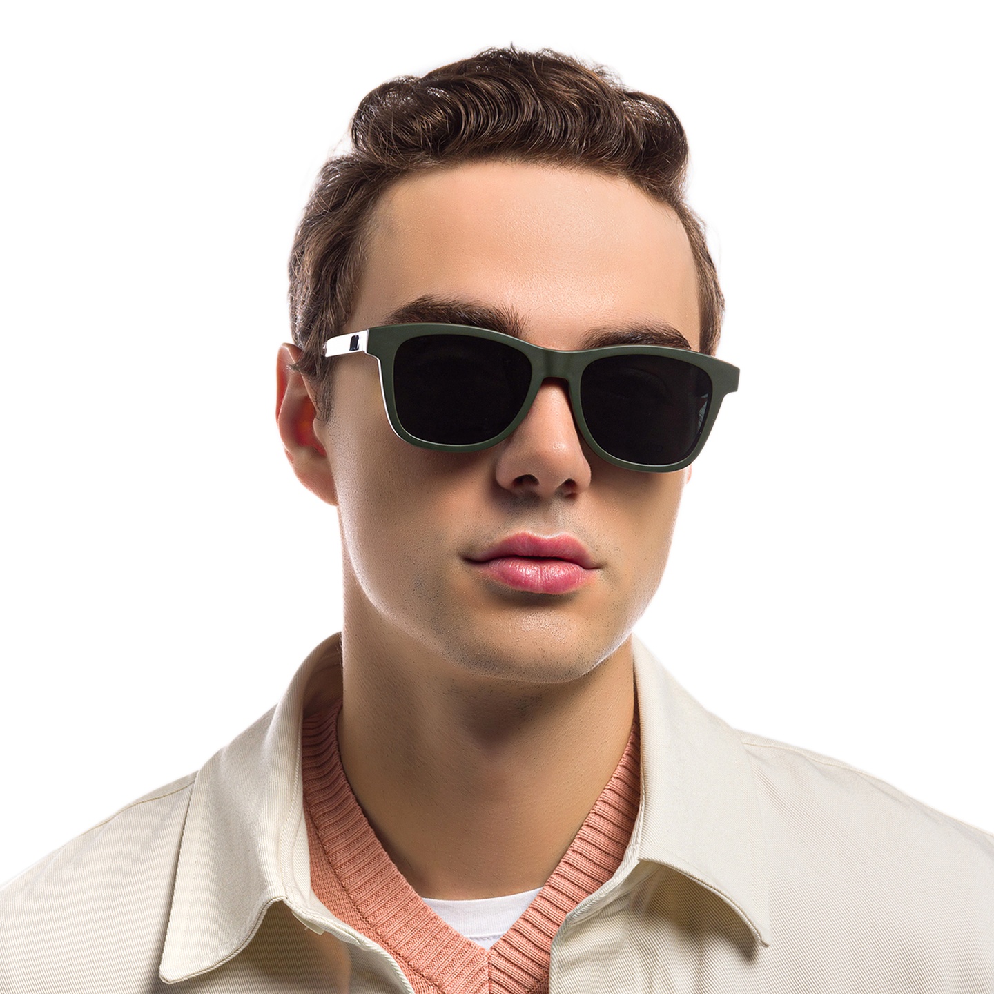 Shop EYE'M Square Eyeglasses in Havana online.