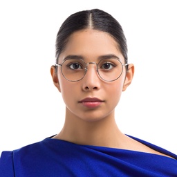 Ray-Ban JACK Irregular Eyeglasses in Silver – Model Photo 2