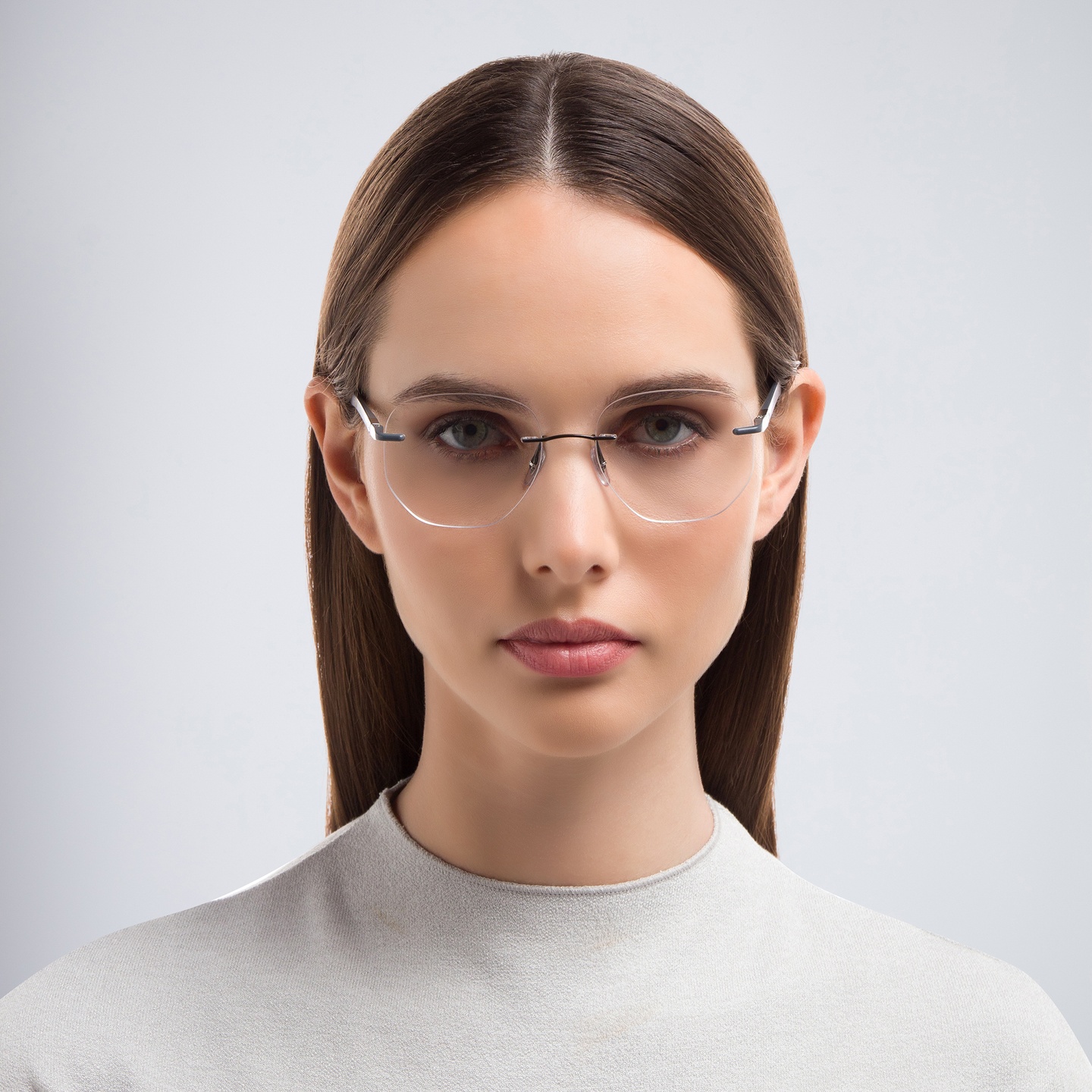 Shop Ray-Ban Unisex Irregular Eyeglasses in Gunmetal online.