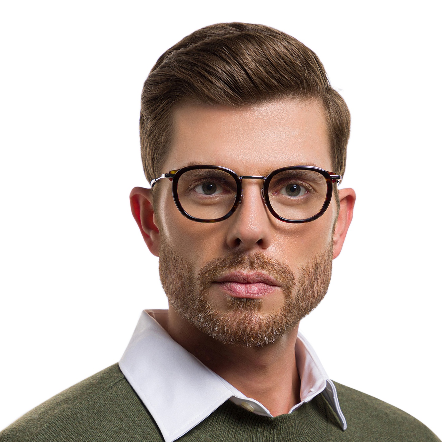 Shop EYE'M Square Eyeglasses in Silver online.