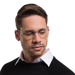 Shop EYE'M Irregular Eyeglasses in Silver online.