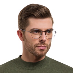 Shop EYE'M Irregular Eyeglasses in Grey online.
