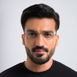 Shop EYE'M Rimless Wide Rectangle Eyeglasses in Grey online.