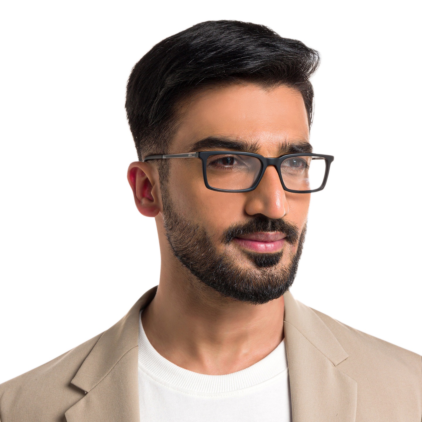Shop EYE'M Rectangle Eyeglasses in Black online.