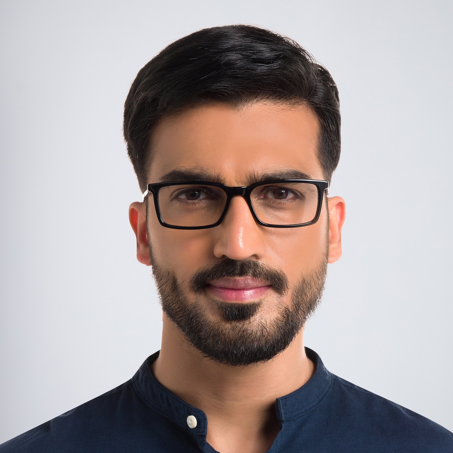 تسوق نظارة طبية بإطار مستطيل EYE'M بلون أسود وأزرق أونلاين.