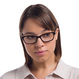 Shop EYE'M Rectangle Eyeglasses in Brown online.